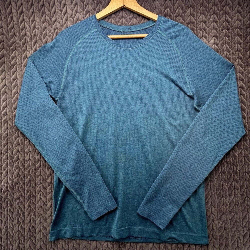Lululemon Metal Vent Tech Shirt Mens Medium M Green Long Sleeve Performance